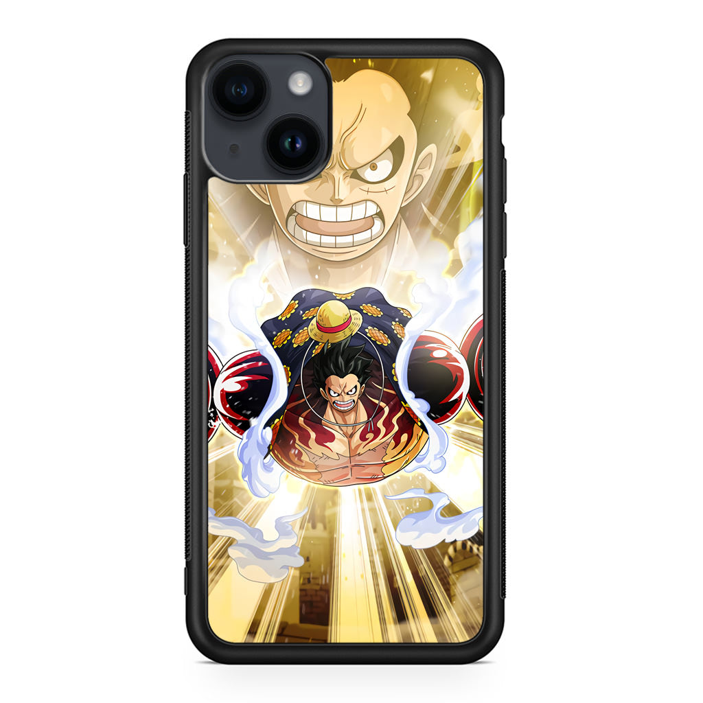 Luffy Flying Bounce Man iPhone 14 / 14 Plus Case