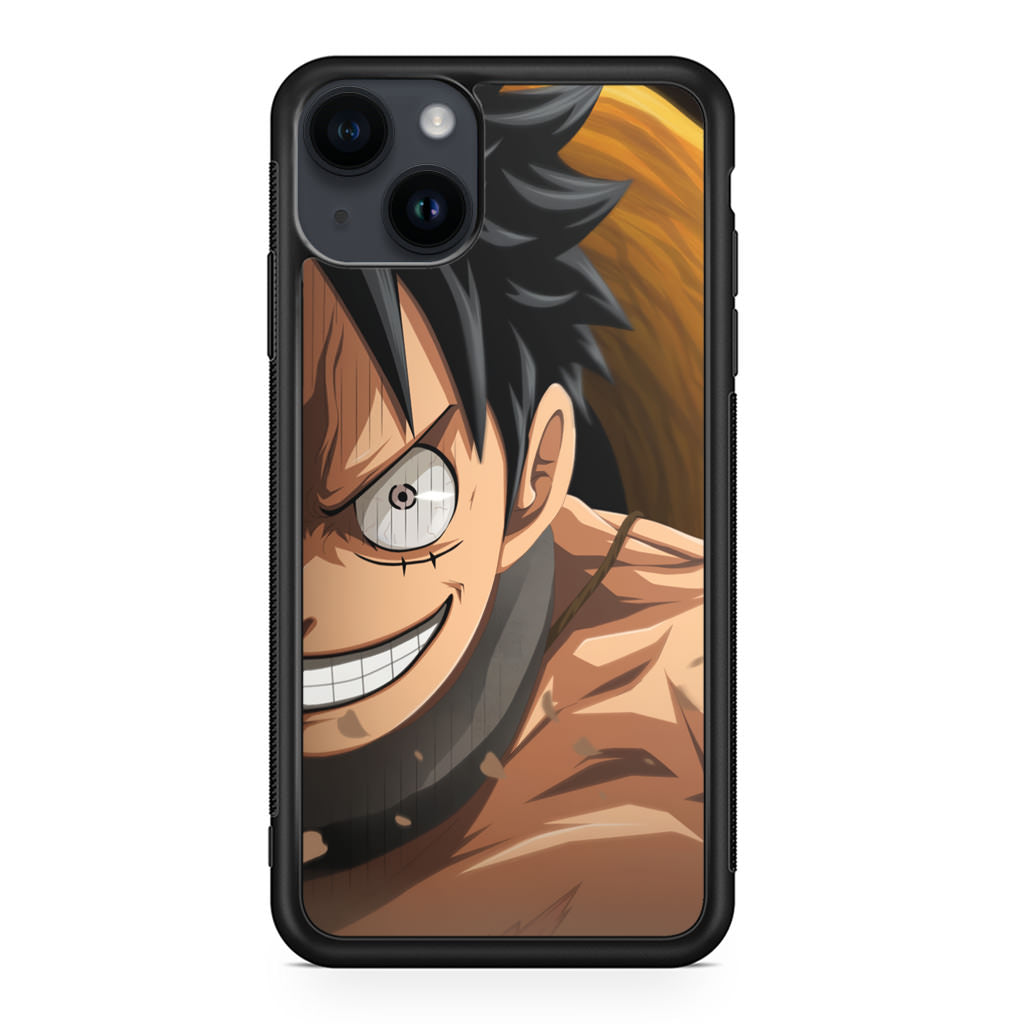 Luffy Half Smile iPhone 14 / 14 Plus Case