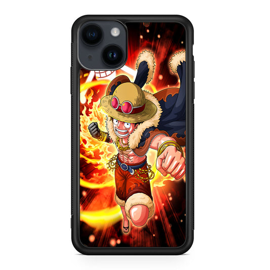 Luffy Red Hawk Punch iPhone 14 / 14 Plus Case