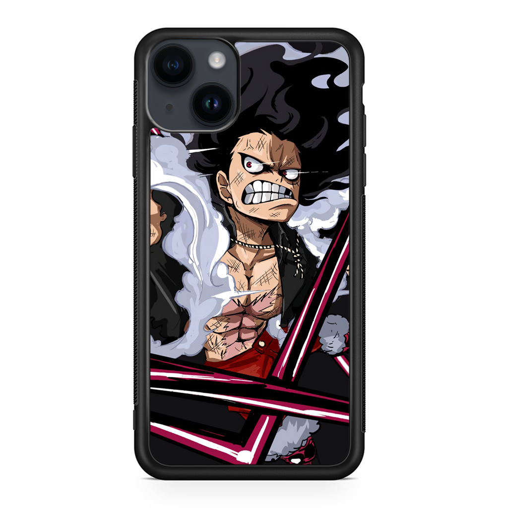 Luffy Snake Man Culverin Art iPhone 14 / 14 Plus Case