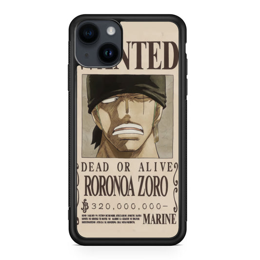 Roronoa Zoro Bounty iPhone 14 / 14 Plus Case