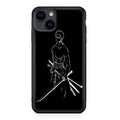 Roronoa Zoro Outlines iPhone 14 / 14 Plus Case