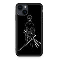 Roronoa Zoro Outlines iPhone 15 / 15 Plus Case