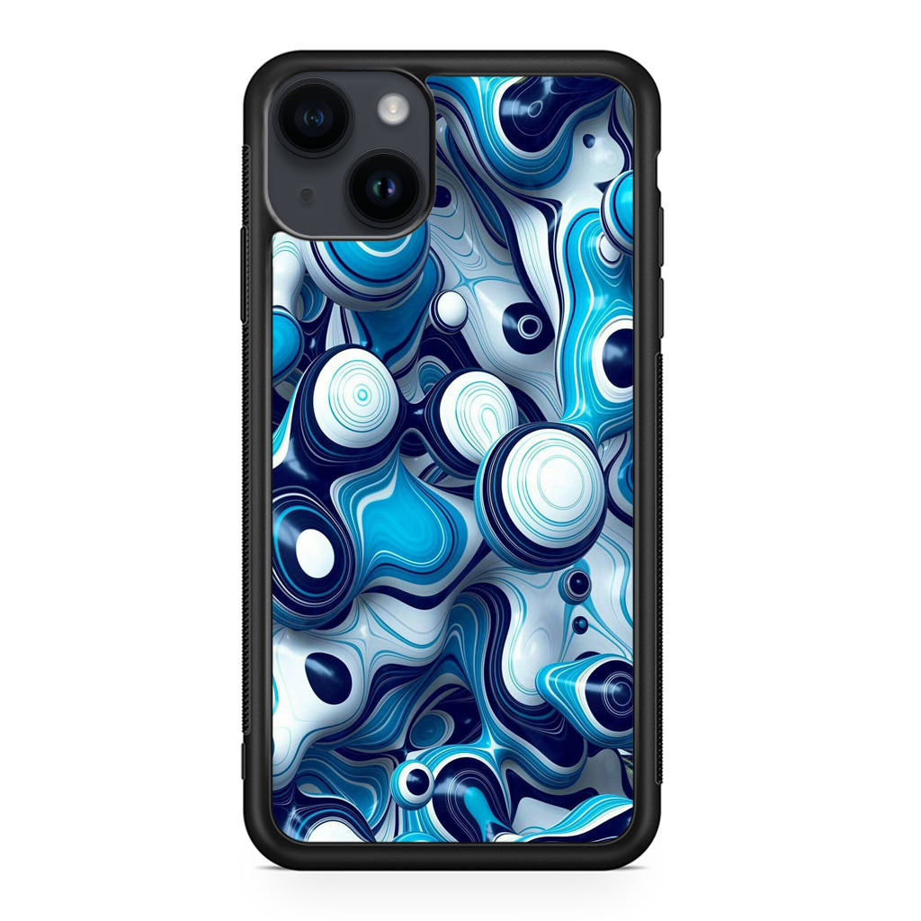 Abstract Art All Blue iPhone 15 / 15 Plus Case