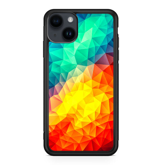 Abstract Multicolor Cubism Painting iPhone 14 / 14 Plus Case