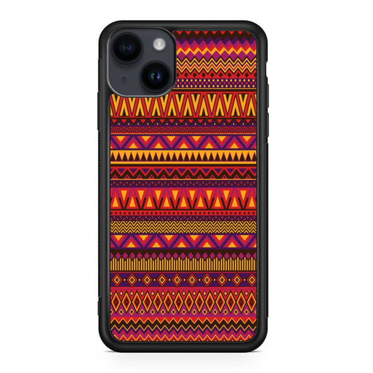 African Aztec Pattern iPhone 15 / 15 Plus Case