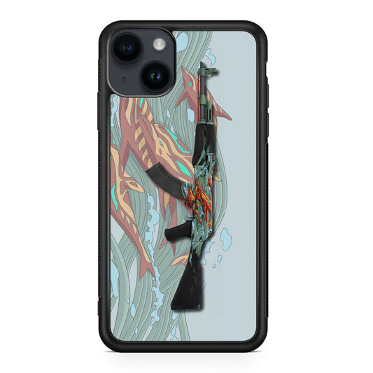 AK-47 Aquamarine Revenge iPhone 14 / 14 Plus Case