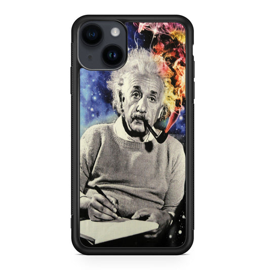 Albert Einstein Smoking iPhone 14 / 14 Plus Case