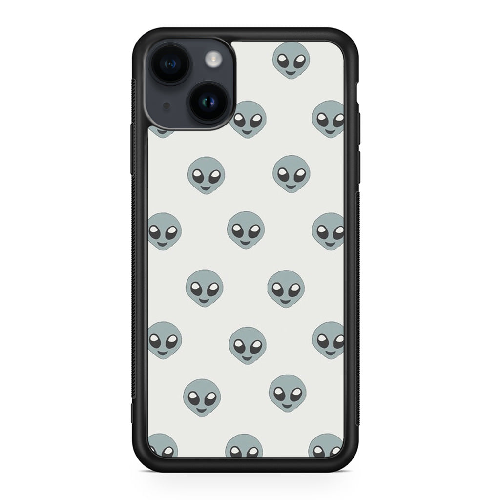 Aliens Pattern iPhone 14 / 14 Plus Case