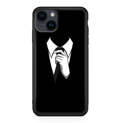 Anonymous Black White Tie iPhone 15 / 15 Plus Case