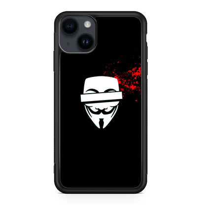 Anonymous Blood Splashes iPhone 14 / 14 Plus Case