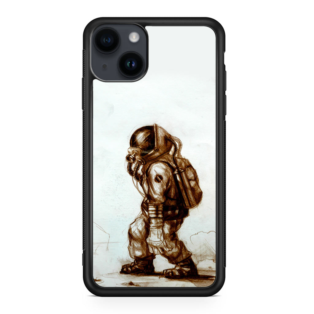 Astronaut Heavy Walk iPhone 14 / 14 Plus Case