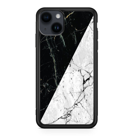 B&W Marble iPhone 14 / 14 Plus Case