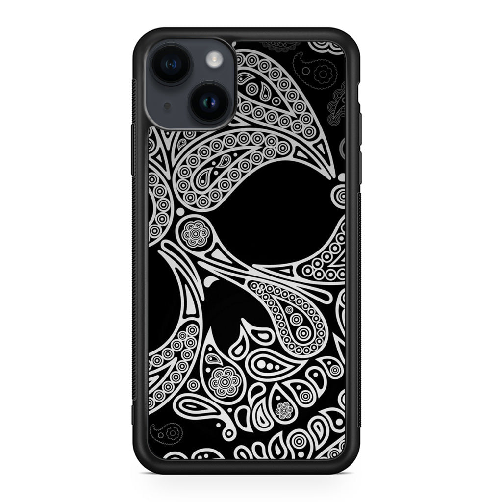 Black Skull iPhone 15 / 15 Plus Case