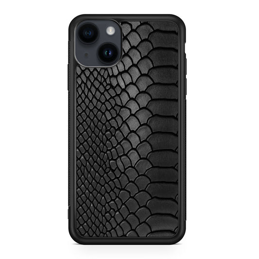 Black Snake Skin Texture iPhone 14 / 14 Plus Case