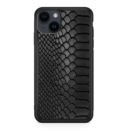 Black Snake Skin Texture iPhone 15 / 15 Plus Case