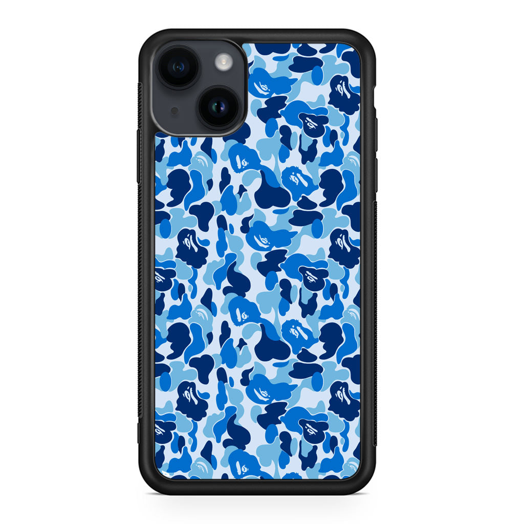 Blue Camo iPhone 14 / 14 Plus Case