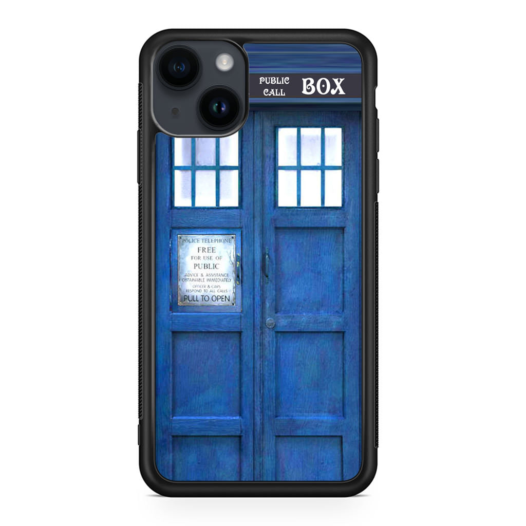 Blue Police Call Box iPhone 15 / 15 Plus Case