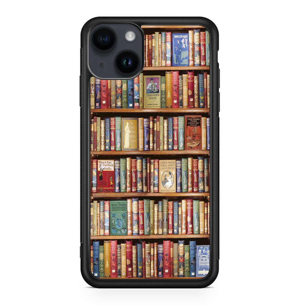 Bookshelf Library iPhone 14 / 14 Plus Case