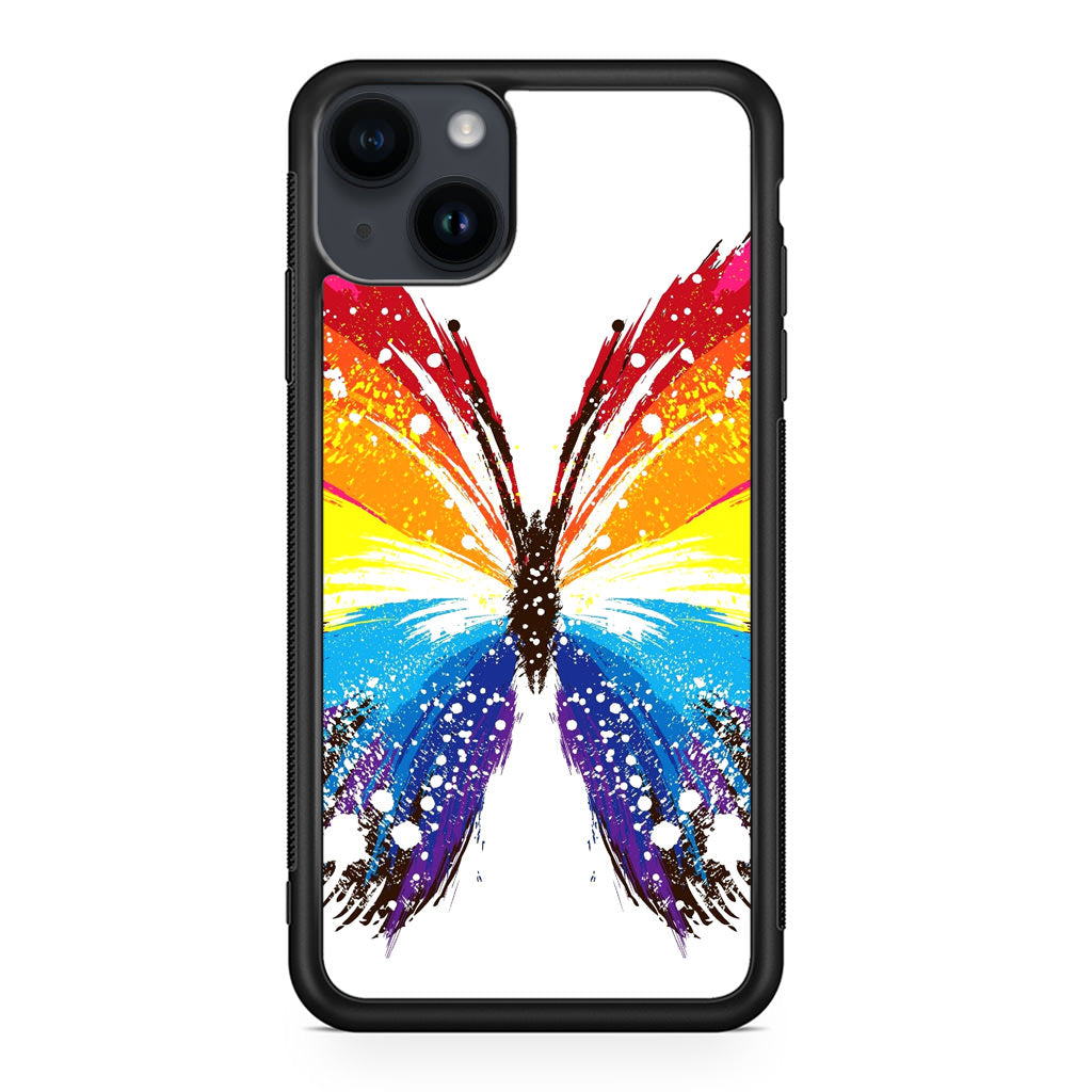 Butterfly Abstract Colorful iPhone 14 / 14 Plus Case