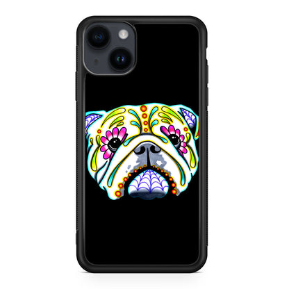 Colorful Bulldog Art iPhone 15 / 15 Plus Case