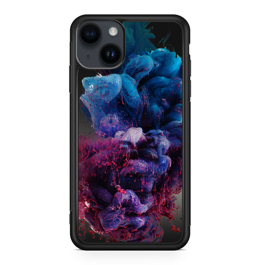 Colorful Dust Art on Black iPhone 14 / 14 Plus Case