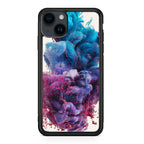 Colorful Dust Art on White iPhone 15 / 15 Plus Case