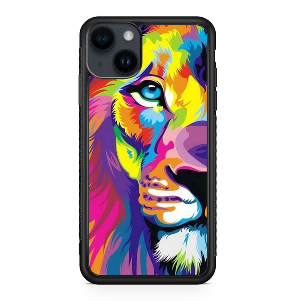 Colorful Lion iPhone 14 / 14 Plus Case