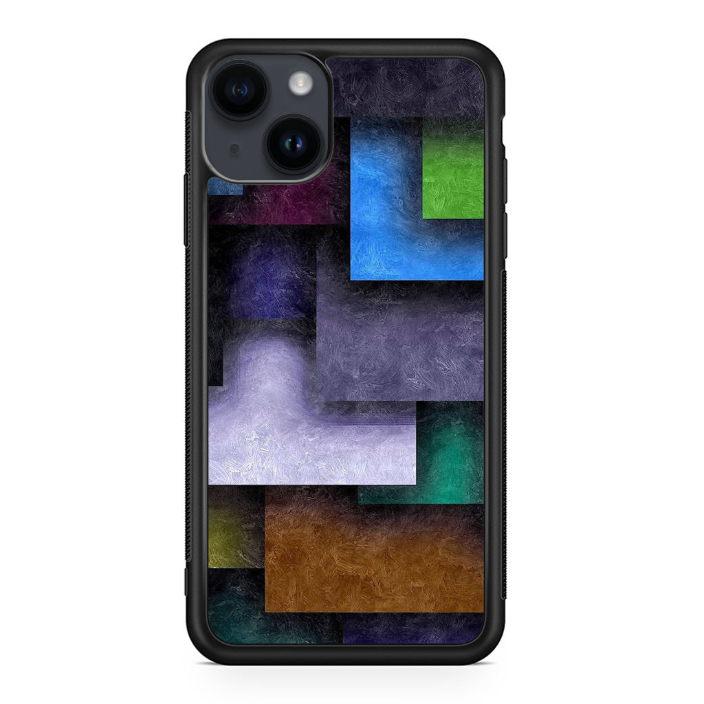 Colorful Rectangel Art iPhone 14 / 14 Plus Case