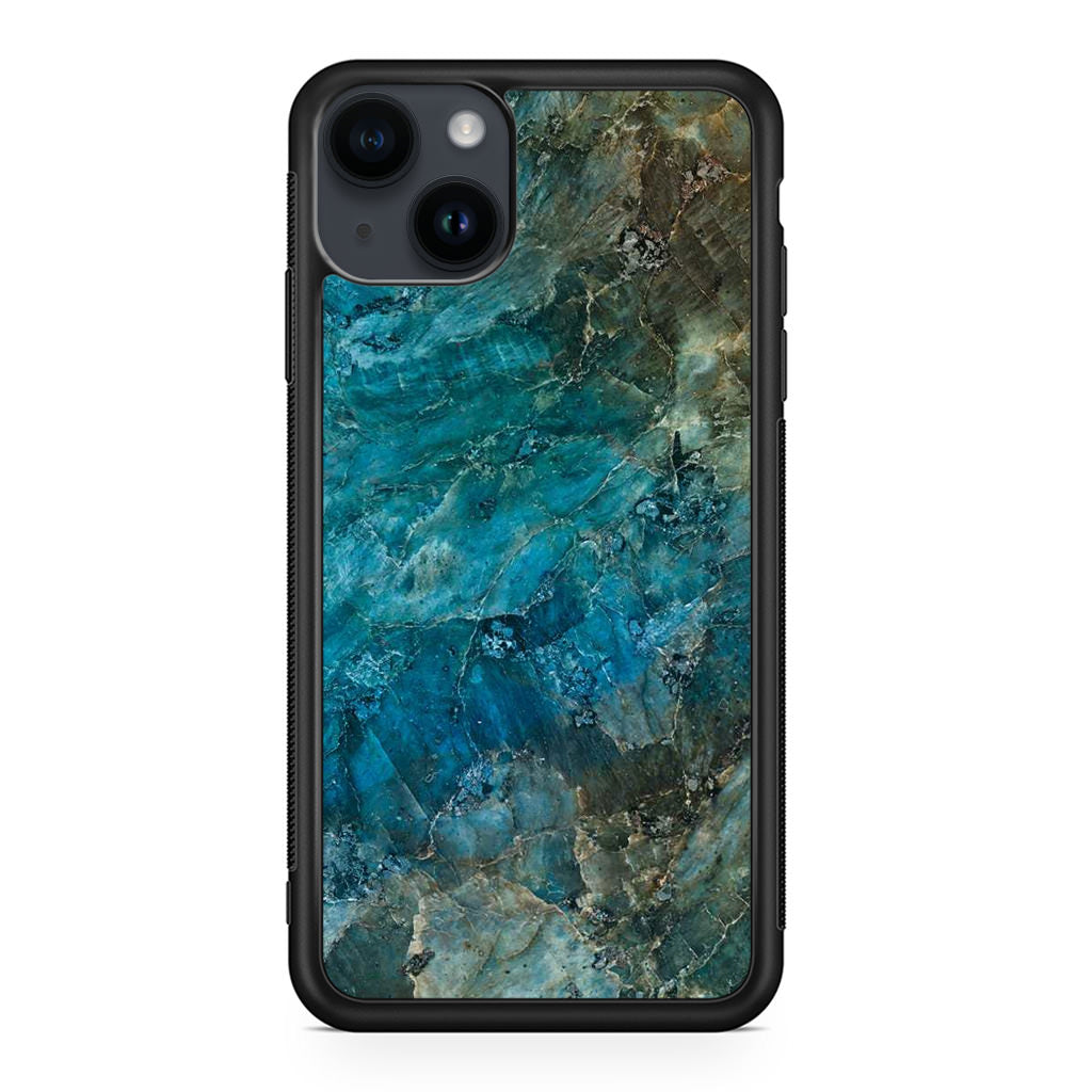 Deep Ocean Marble iPhone 14 / 14 Plus Case