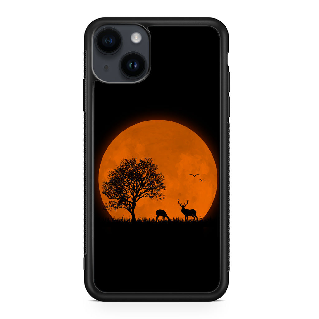 Deer Silhouette iPhone 14 / 14 Plus Case