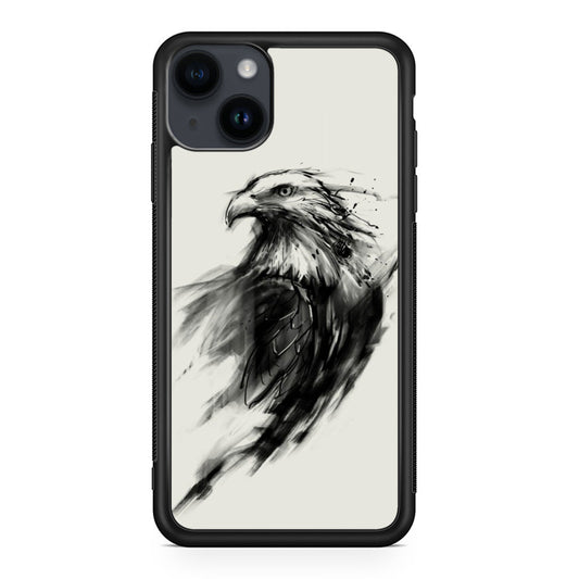 Eagle Art Black Ink iPhone 14 / 14 Plus Case