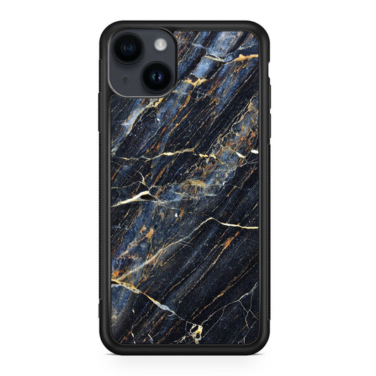 Golden Black Marble iPhone 15 / 15 Plus Case