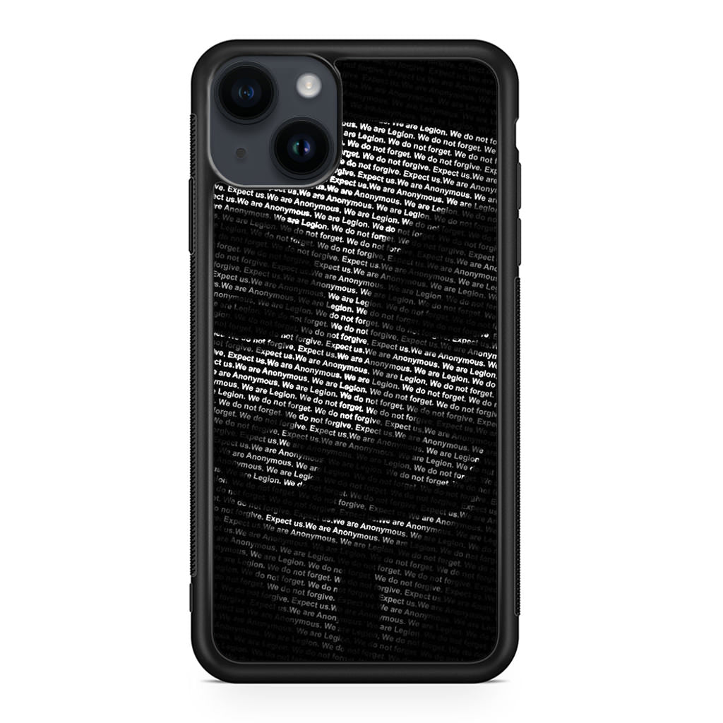 Guy Fawkes Mask Anonymous iPhone 14 / 14 Plus Case