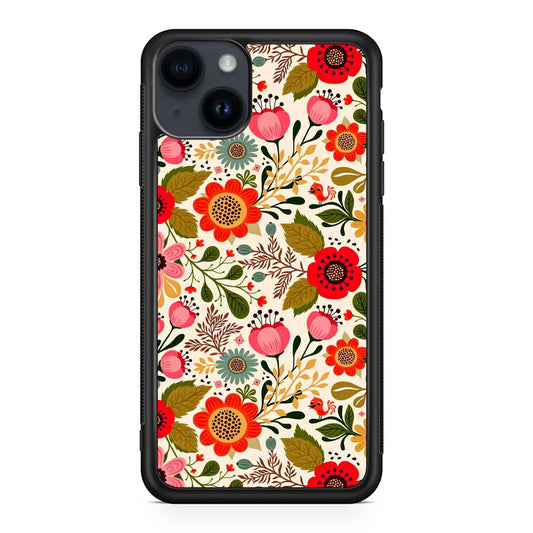 Hello Spring Pattern iPhone 15 / 15 Plus Case
