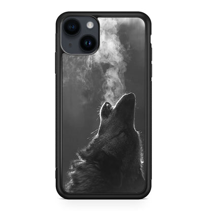 Howling Wolves Black and White iPhone 14 / 14 Plus Case