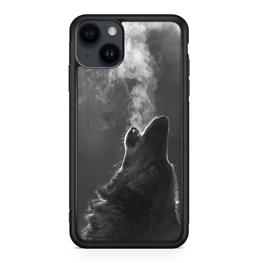 Howling Wolves Black and White iPhone 15 / 15 Plus Case