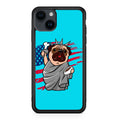 Independence Day Pug iPhone 15 / 15 Plus Case