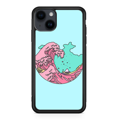 Japanese Pastel Wave iPhone 15 / 15 Plus Case