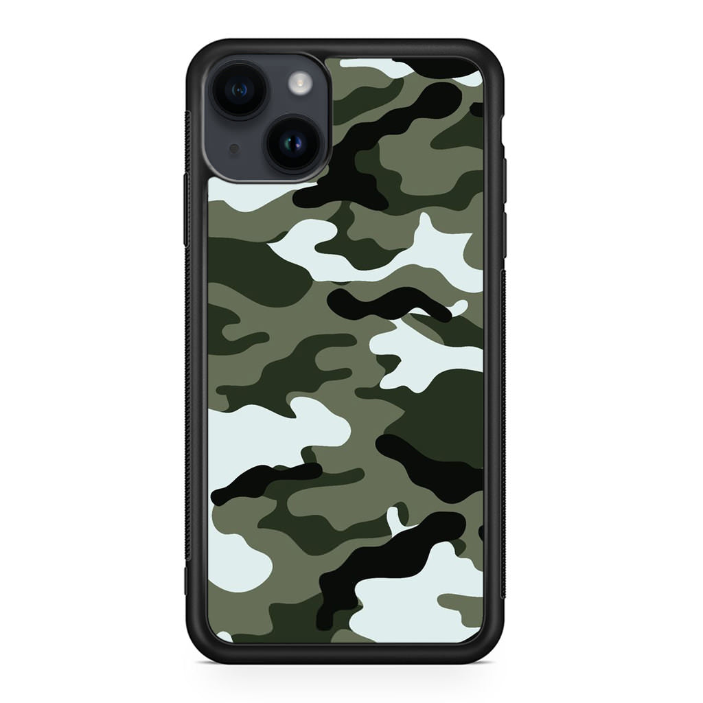 Military Green Camo iPhone 14 / 14 Plus Case