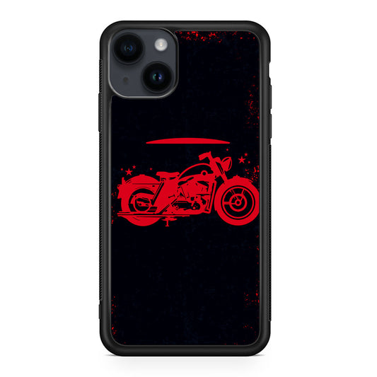 Motorcycle Red Art iPhone 14 / 14 Plus Case