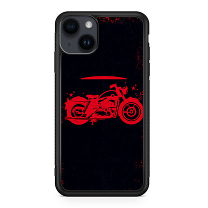 Motorcycle Red Art iPhone 15 / 15 Plus Case