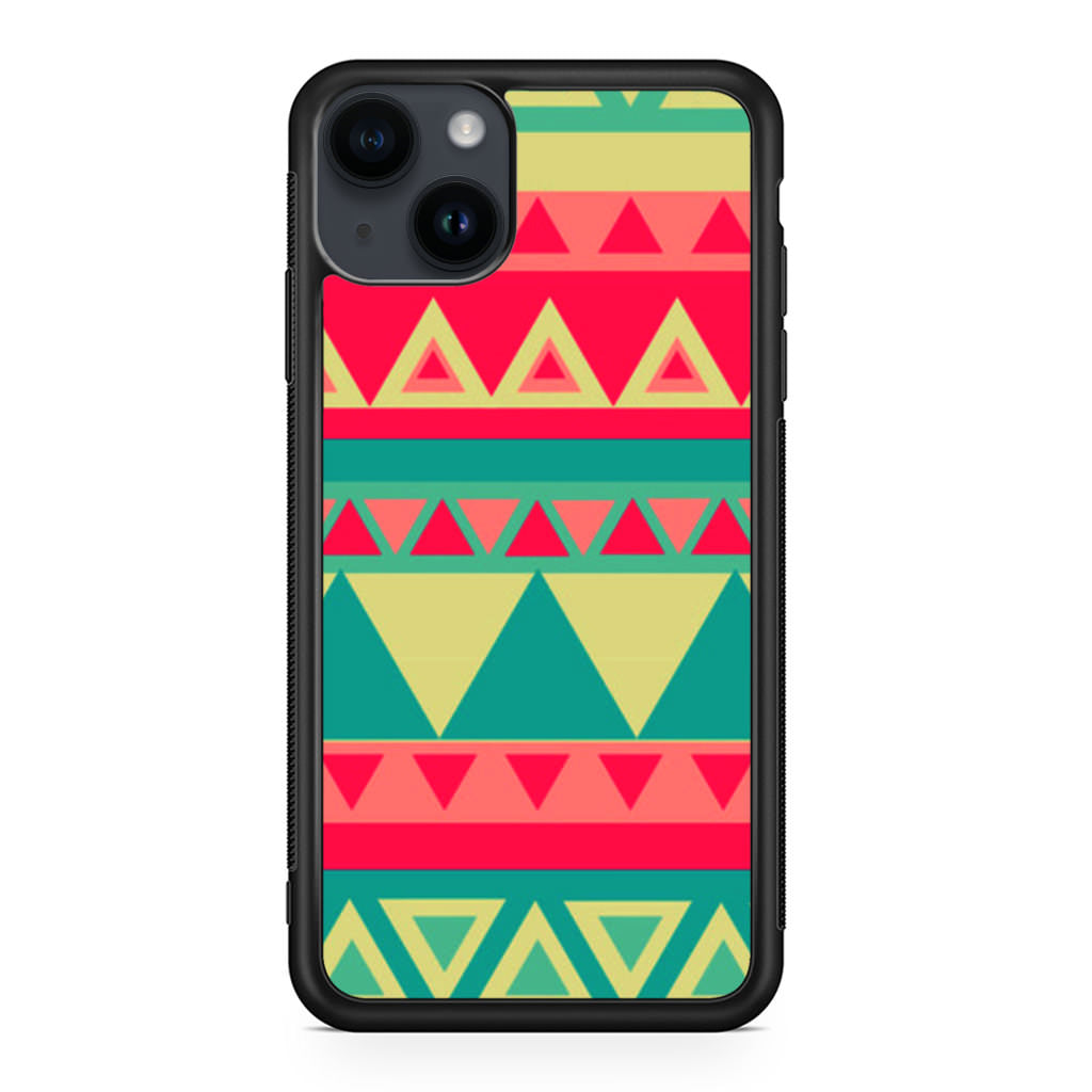 Old Aztec Pattern iPhone 14 / 14 Plus Case