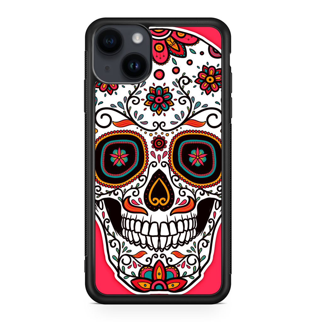 Pink Sugar Skull iPhone 14 / 14 Plus Case