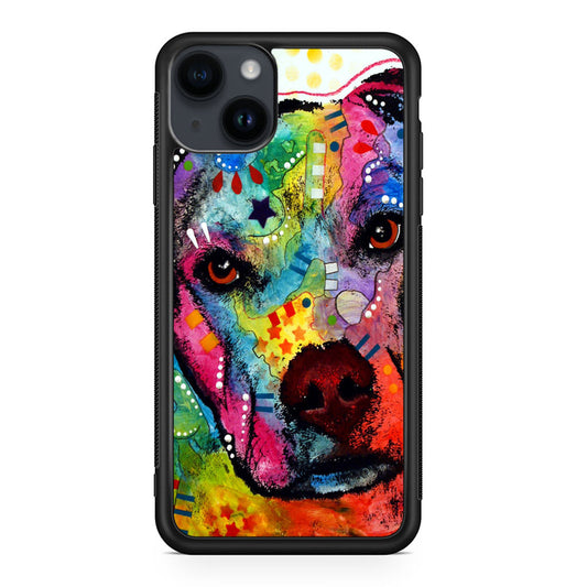 Pitbull Love Painting iPhone 14 / 14 Plus Case