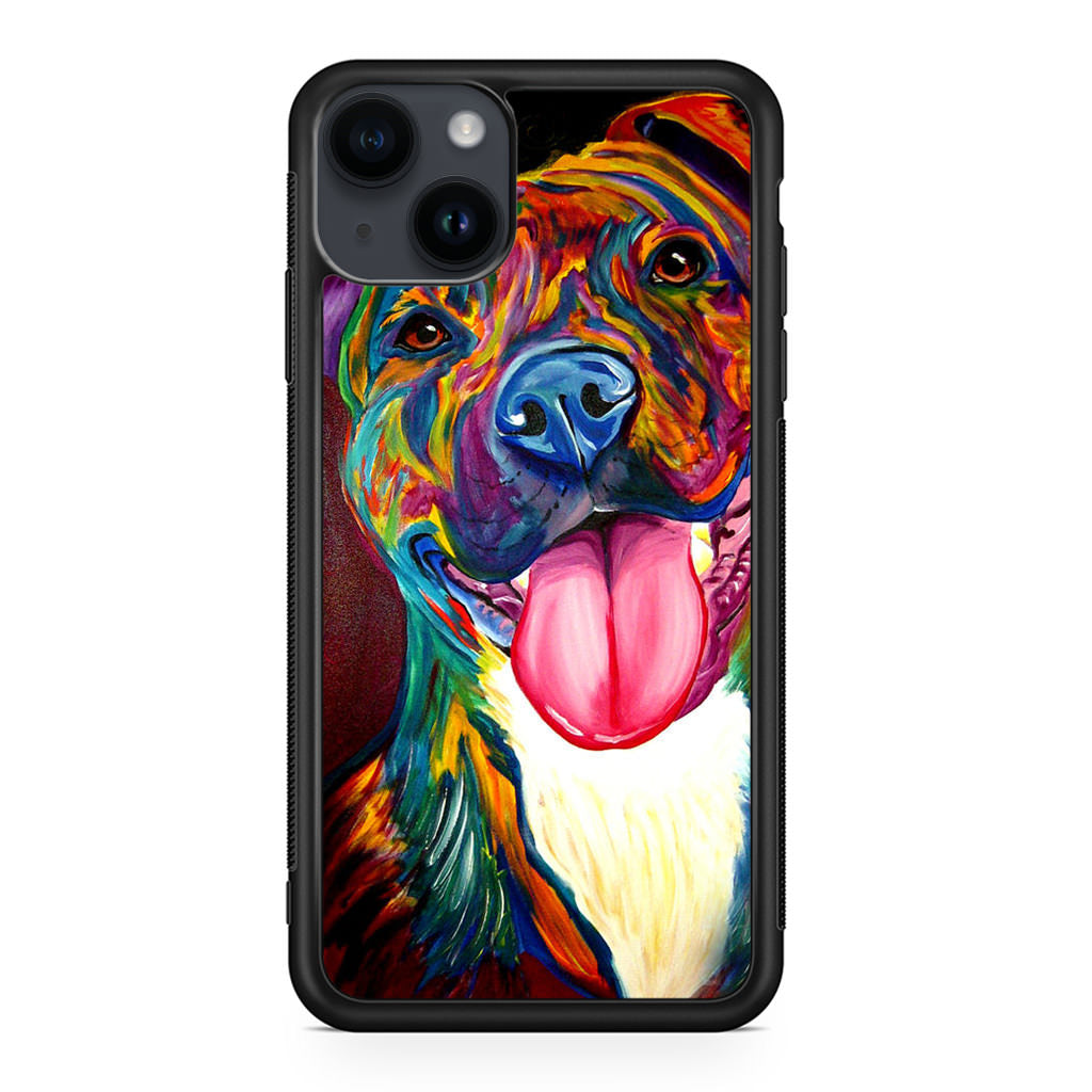 Pitbull Painting Art iPhone 14 / 14 Plus Case