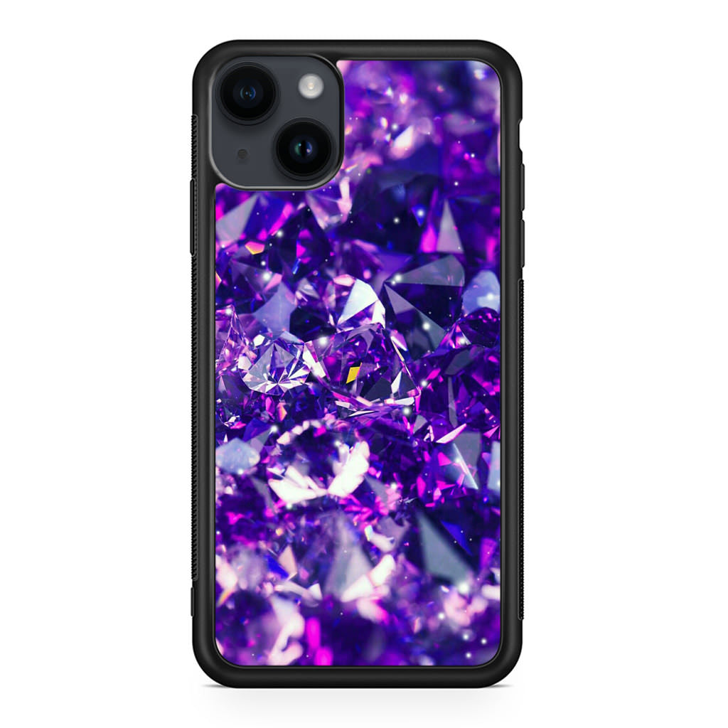 Purple Crystal iPhone 14 / 14 Plus Case