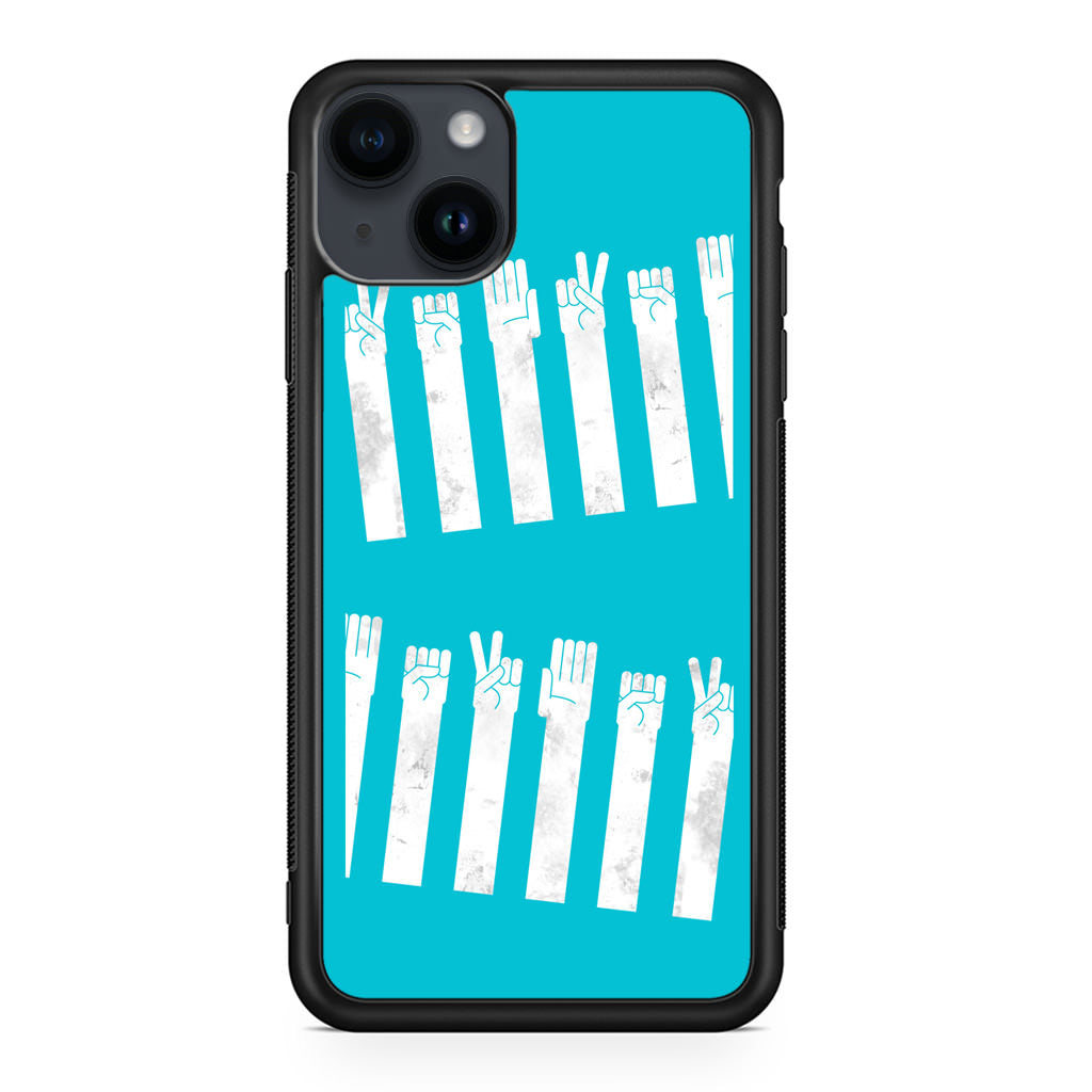 Rock–paper–scissors Zebra Crossing iPhone 14 / 14 Plus Case