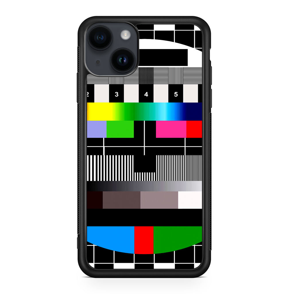 Scheme Pause TV Colorful Mesh iPhone 14 / 14 Plus Case