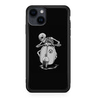 Skeleton Rides Scooter iPhone 14 / 14 Plus Case